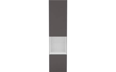 Goossens Excellent Hangelement Monza, El162z = 1 deur linksdraaiend met glas 32 x 128 x 32 cm