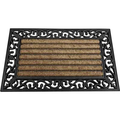 Siena Garden 3691441076 Gummimatte Impalla Voetenmat (l x b) 75 cm x 45 cm Zwart, Beige