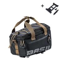 Bagagedragertas Basil Miles MIK 7 liter 29 x 18 x 17 cm - zwart/grijs