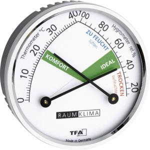 TFA-Dostmann 45.2024 hygrometer & psychrometer Binnen Zwart, Transparant, Wit