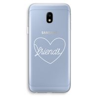Friends heart pastel: Samsung Galaxy J3 (2017) Transparant Hoesje