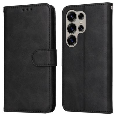 Lunso Samsung Galaxy S25 Ultra - bookcase hoesje portemonnee - Zwart