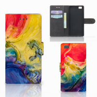 Hoesje Huawei Ascend P8 Lite Watercolor Dark - thumbnail