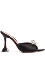 Amina Muaddi mules Rosie 95 mm à ornements - Noir