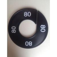 Maatring 9cm zwart/wit 80