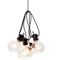 Konstsmide Party retro 10 m start 10 LED extra warm wit buitenverlichting, zwart Konstsmide Party retro 10 m start 10 LED extra warm wit buitenverlichting, zwart