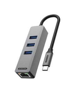 Sitecom USB-C naar Ethernet + 3x USB Hub dockingstation