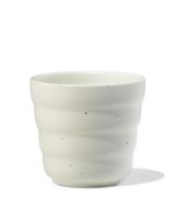 HEMA Mok 200ml aardewerk ribbels spikkels grijs (grijs)