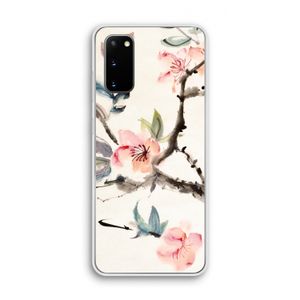 Japanse bloemen: Samsung Galaxy S20 Transparant Hoesje