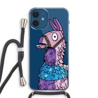 Lama: iPhone 12 Transparant Hoesje met koord