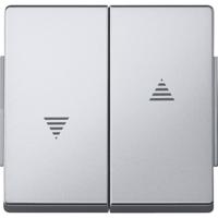 Merten 343460 Wisselschakelaar Afdekking AquaDesign Aluminium 1 stuk(s)