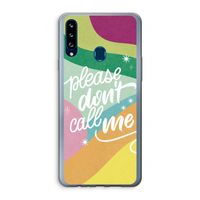 Don't call: Samsung Galaxy A20s Transparant Hoesje