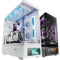ATX Semi-toren BehuizingMars Gaming MCLCDPROW Wit