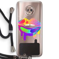 Lip Palette: Motorola Moto G6 Transparant Hoesje met koord