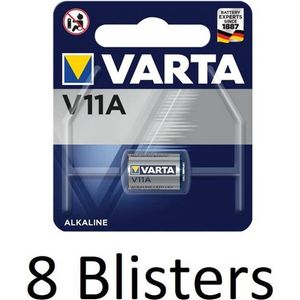 8 Stuks (8 Blisters a 1 st) Varta V11A Wegwerpbatterij Alkaline