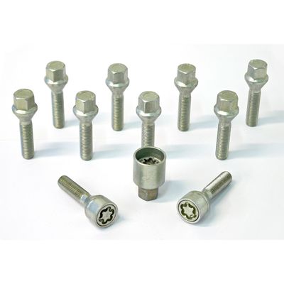 H&R Wielboutenset konisch M12x1.50 - Lengte 45mm - 10 stuks - incl. wielsloten HR1254501SET