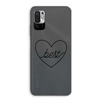 Best heart black: Xiaomi Redmi Note 10 5G Transparant Hoesje