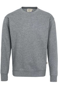 HAKRO 471 Comfort Fit Sweatshirt ronde hals grijs, Melange