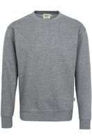HAKRO 471 Comfort Fit Sweatshirt ronde hals grijs, Melange - thumbnail