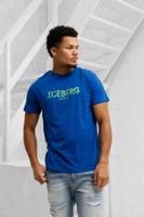 Iceberg Vertical T-Shirt Heren Blauw - Maat S - Kleur: GroenBlauw | Soccerfanshop