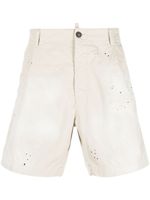 DSQUARED2 short à effet taches de peinture - Tons neutres