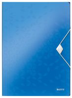 Leitz WOW elastomap met 3 kleppen, uit PP, ft A4, blauw - thumbnail