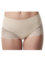 Poirier 15-925 Mid Waist kanten broekje Nude | Maat: M