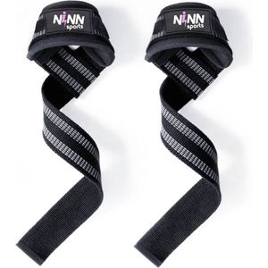 NINN Sports Lifting Straps Zwart - Krachttraining Accessoires - Powerlifting - Bodybuilding