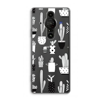 Cactusmotief: Sony Xperia Pro-I Transparant Hoesje