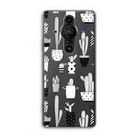 Cactusmotief: Sony Xperia Pro-I Transparant Hoesje