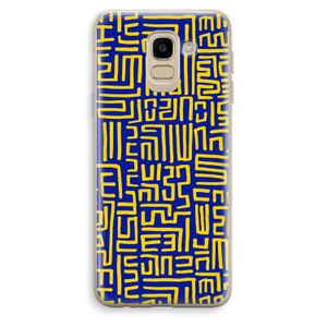 Majorelle Blue Print: Samsung Galaxy J6 (2018) Transparant Hoesje