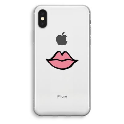 Kusje: iPhone X Transparant Hoesje