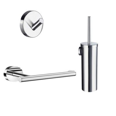Accessoires Set Smedbo HOME Toiletborsetlhouder Met Handoekhaak en Toiletrolhouder Rond Chroom Smedbo