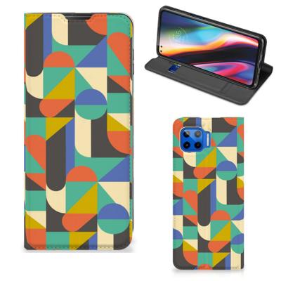 Motorola Moto G 5G Plus | Hoesje met Magneet | Funky Retro