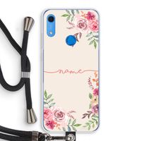 Rozen: Huawei Y6s Transparant Hoesje met koord