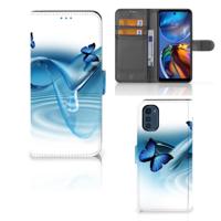 Motorola Moto E32 | Moto E32s | Telefoonhoesje | Met pasjeshouder | Vlinders