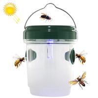 Solar Powered LED Fly Bee trap catcher insect controle tool
