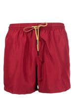 Nos Beachwear short de bain à patch logo - Rouge