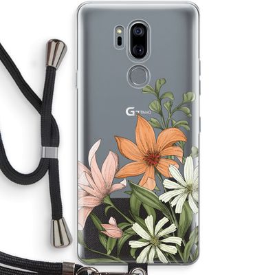 Floral bouquet: LG G7 Thinq Transparant Hoesje met koord