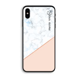 Marmer in stijl: iPhone XS Biologisch afbreekbaar hoesje
