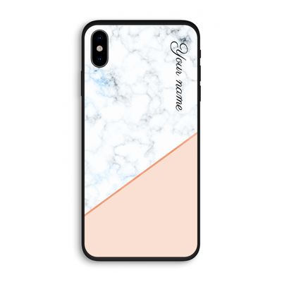 Marmer in stijl: iPhone XS Biologisch afbreekbaar hoesje
