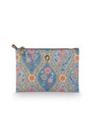 Pip Studio Pip Studio Charly Cosmetic Flat Pouch Medium Ornamento Blue 24x1x15.5cm