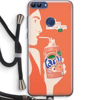 Peach please!: Huawei P Smart (2018) Transparant Hoesje met koord