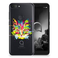 Alcatel 1S (2019) Telefoonhoesje met Naam Cat Color