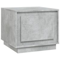 vidaXL Salontafel 51x50x44 cm bewerkt hout betongrijs - thumbnail