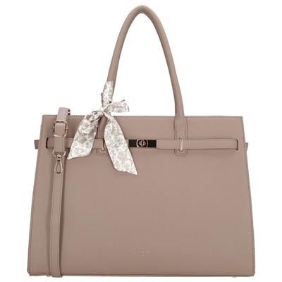 Charm London Laptoptas 15.6'' The Hamptons Licht Taupe