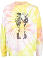 Stain Shade x Hiroshi Fujiwara sweat à imprimé tie-dye - Rose - thumbnail