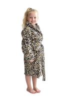 Kinderbadjas panter - fleece-S (110/116 jaar)