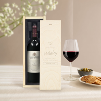 Wijn in gegraveerde kist - Salentein - Merlot