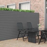 Tuinhek Dubbelzijdig Grijs 1,8x5 m PVC